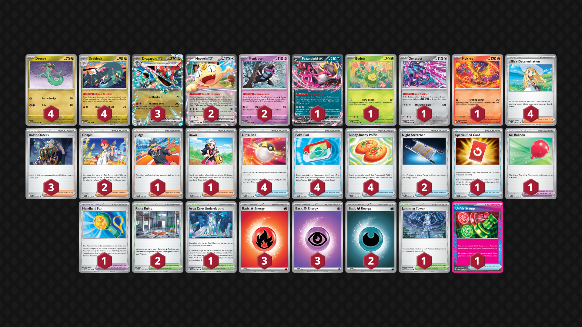 Dragapult ex featured deck list